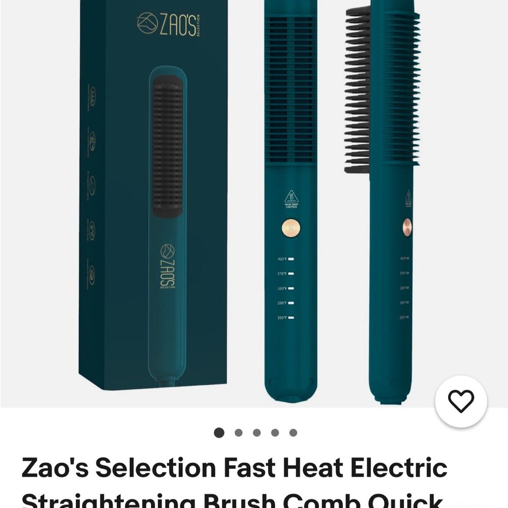 Teal Electric Straightening Brush